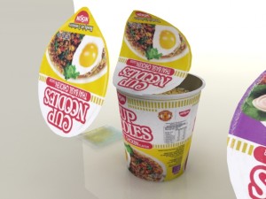 nissin instant cup noodles tbc-tys max 3D Model