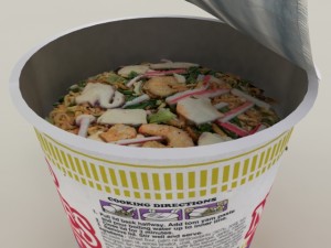 nissin instant cup noodles tbc-tys max 3D Model