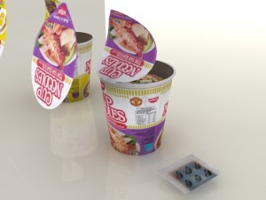 nissin instant cup noodles tbc-tys max 3D Model