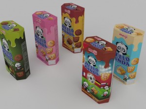 meiji hello panda snack blend 3D Model
