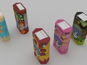 meiji hello panda snack blend 3D Model