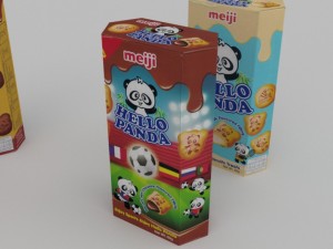 meiji hello panda snack blend 3D Model