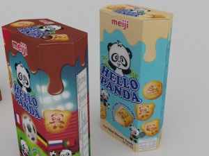 meiji hello panda snack blend 3D Model