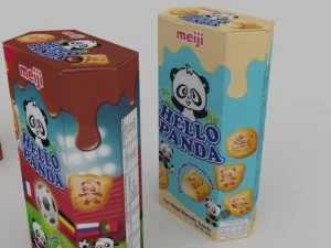 meiji hello panda snack blend 3D Model