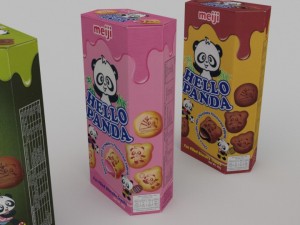 meiji hello panda snack blend 3D Model
