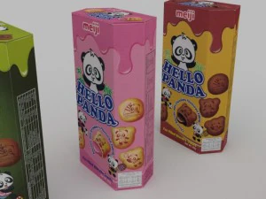 meiji hello panda snack blend 3D Model