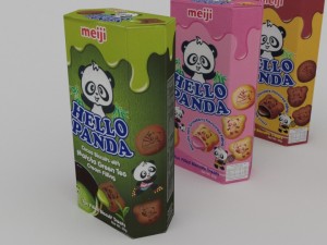 meiji hello panda snack blend 3D Model