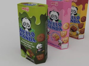 meiji hello panda snack blend 3D Model