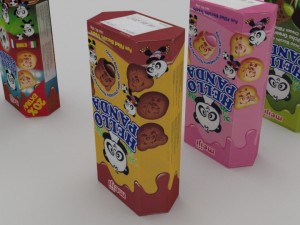 meiji hello panda snack blend 3D Model