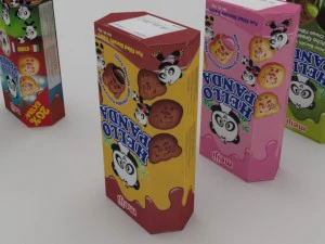meiji hello panda snack blend 3D Model