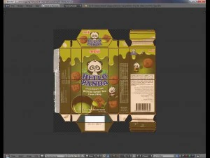 meiji hello panda snack blend 3D Model