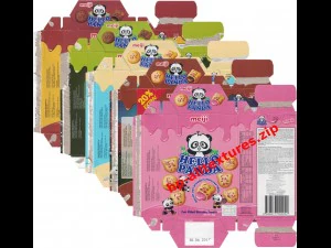 meiji hello panda snack blend 3D Model