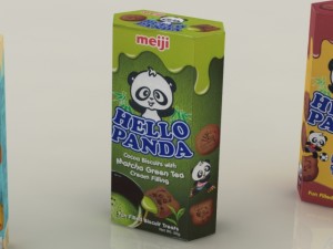 meiji hello panda snack max Modelo 3D