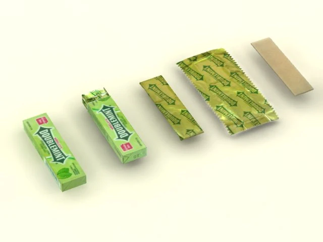 doublemint chewing gum max 3D Model .c4d .max .obj .3ds .fbx .stl .blend 