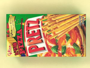 glico pretz snack sticks max pizza matcha almond cookies cream choco banana 3D Model