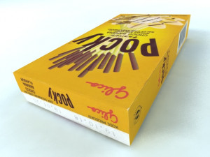 glico pretz snack sticks max pizza matcha almond cookies cream choco banana 3D Model