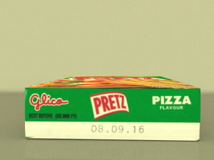 glico pretz snack sticks blend pizza matcha almond cookies cream choco banana 3D Модель
