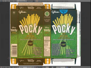 glico pretz snack sticks blend pizza matcha almond cookies cream choco banana 3D Model