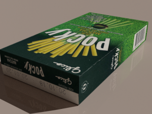 glico pretz snack sticks blend pizza matcha almond cookies cream choco banana 3D Модель