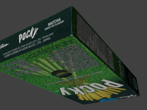 glico pretz snack sticks blend pizza matcha almond cookies cream choco banana 3D Model