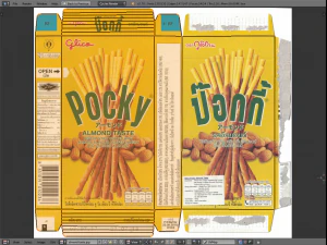 glico pretz snack sticks blend pizza matcha almond cookies cream choco banana 3D Model