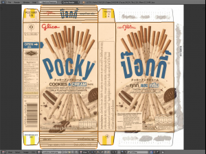 glico pretz snack sticks blend pizza matcha almond cookies cream choco banana 3D Модель