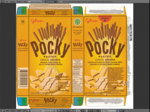 glico pretz snack sticks blend pizza matcha almond cookies cream choco banana 3D Модель