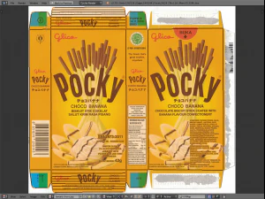 glico pretz snack sticks blend pizza matcha almond cookies cream choco banana 3D Model