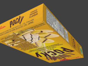 glico pretz snack sticks blend pizza matcha almond cookies cream choco banana 3D Модель
