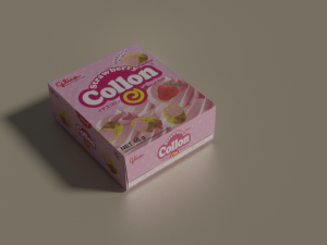 snack boxes blend- glico collon meiji printed biscuits series 3D 模型