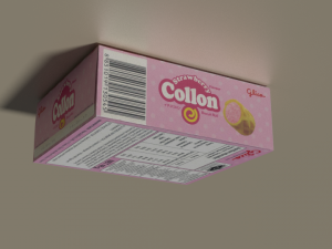 snack boxes blend- glico collon meiji printed biscuits series 3D 模型