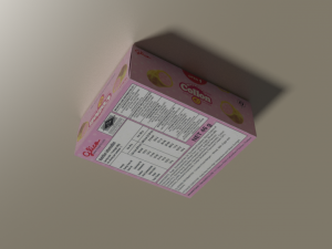 snack boxes blend- glico collon meiji printed biscuits series 3D 模型
