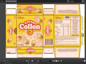 snack boxes blend- glico collon meiji printed biscuits series 3D 模型