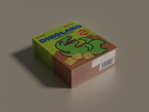 snack boxes blend- glico collon meiji printed biscuits series 3D 模型