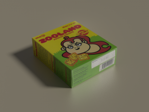 snack boxes blend- glico collon meiji printed biscuits series 3D 模型