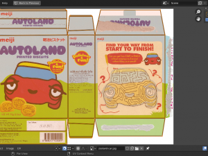 snack boxes blend- glico collon meiji printed biscuits series 3D 模型