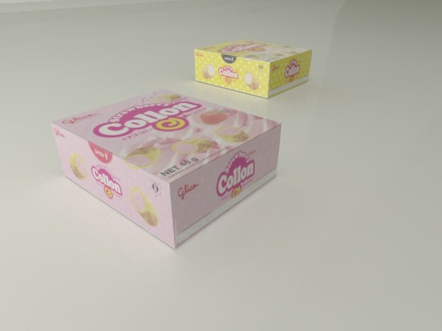 Snack Box Max-Glico Meiji biscuits series 3D 모델 .c4d .max .obj .3ds .fbx .stl .blend 