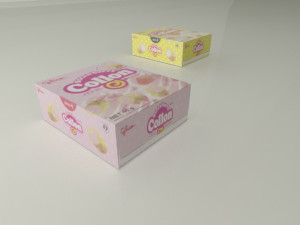 Snack Box Max-Glico Meiji biscuits series 3D Model