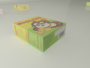 Snack Box Max-Glico Meiji biscuits series 3D 모델
