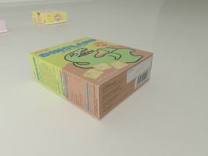 Snack Box Max-Glico Meiji biscuits series 3D 모델