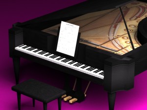 piano 0002 3D Модель