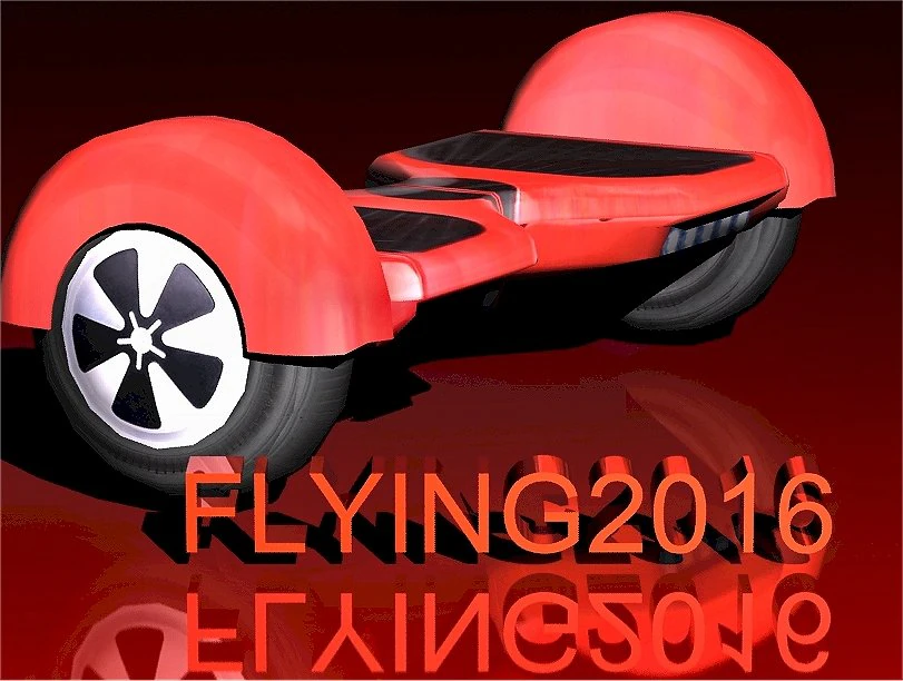 hoverboard 01 3D Model .c4d .max .obj .3ds .fbx .stl .blend