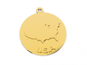 usa pendant 3D Print Model