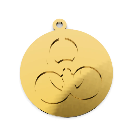 biohazard pendant 3D Print Model .c4d .max .obj .3ds .fbx .stl .blend 