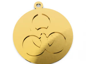 біологічно небезпечний кулон 3D Принт Модель