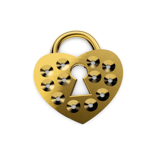 heart lock pendant 3D Print Model .c4d .max .obj .3ds .fbx .stl .blend 
