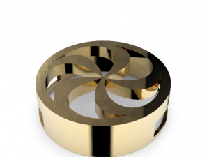 crop circle pendant or bracelet 3D Print Model