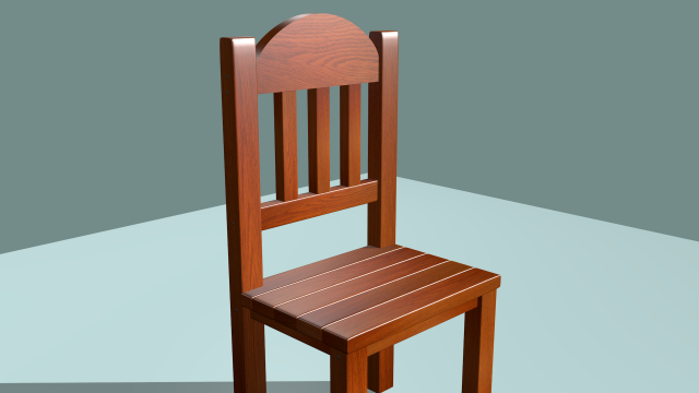 wooden chair Model 3D .c4d .max .obj .3ds .fbx .stl .blend 