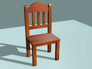 wooden chair 3D Model