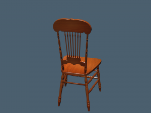 wooden chair 3D Model